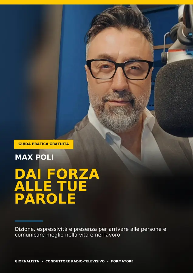 Copertina della guida Dai forza alle tue parole di Max Poli